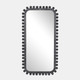 20604-01#23x45" Knobby Rectangular Mirror, Black