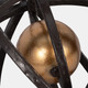 20613-02#10" Armillary Orb, Black/gold