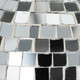 20662-02#10" Mosaic Mushroom, Silver