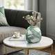 20678-02#13" Ebb & Flow Vase, Green/clear