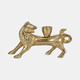 20684#8" Fox Taper Candle Holder, Gold