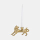 20684#8" Fox Taper Candle Holder, Gold