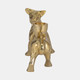 20684#8" Fox Taper Candle Holder, Gold