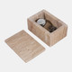 20702-01#6" Travertine Box, Tan