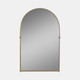 20713#24x38 Arch Mirror With 4 Knobs, Gold