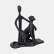 20719#9" Mans Best Friend Sculpture, Black