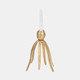 20721#10" Octopus Taper Candle Holder, Gold
