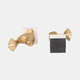 20722#S/2 10" Sea Lion Bookends, Gold