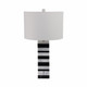 EV51295#27" Aadrik Marble Table Lamp, Black/white