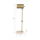 EV51296#20" Zonda Travertine Table Lamp, Gold