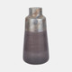 20730-03#17" 2-tone Glass Vase, Grey Multi
