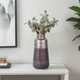 20730-03#17" 2-tone Glass Vase, Grey Multi
