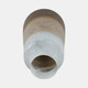 20730-06#17" Gold Ombre Glass Vase, White/gold