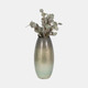 20733-04#17" Curved Glass Vase Green Mercury Ombre, Multi