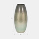 20733-04#17" Curved Glass Vase Green Mercury Ombre, Multi