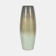 20733-05#24" Curved Glass Vase Green Mercury Ombre, Multi