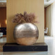 20736-01#47" Oversized Round Metallic Ombre Vase, Multi