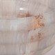 20737-02#12" Glass Pedestal Bowl Opal Finish, Ivory Multi