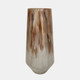20740-01#16" Tapered Bottom Vase Nude Drip Finish,tan/multi