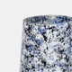 20740-03#16" Tapered Bottom Vase Arctic Finish, White/blue