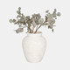 20749#11" Textured Terracotta Vase, Ivory