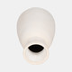 20754-01#Terracotta, 15" Vase With Ring At Neck, Ivory