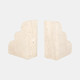 20756#S/2 5" Travertine Cloud Bookends, Tan