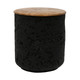 80365-04#4" 9 Oz Balsam & Myrrh Tall Candle With Lid, Black