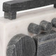20776#8" Marble Boombox, White/black