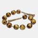 20794-02#40" Swirled 2" Resin Beaded Garland, Brown