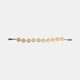 20795-02#46" Swirled 3" Resin Beaded Garland, White