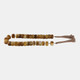 20796-02#38" Cylinder 1" Resin Beaded Garland, Brown
