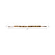 20796-02#38" Cylinder 1" Resin Beaded Garland, Brown