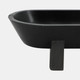 20802-01#15" Footed Oval Bowl, Black