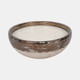 80373-02#12" 57 Oz Pine Bowl Candle, Grey/gold