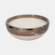 80373-02#12" 57 Oz Pine Bowl Candle, Grey/gold