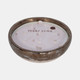 80373-02#12" 57 Oz Pine Bowl Candle, Grey/gold