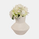 20805-01#8" Modern Totem Vase, White