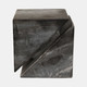 20822-01#4" Cut Marble Cube, Grey