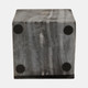 20822-01#4" Cut Marble Cube, Grey