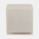 20822-02#4" Cut Marble Cube, White