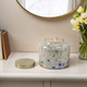 80377-02#9" 180 Oz Jasmine Speckle Candle, Light Blue/go