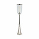 EV20878-02#43" Radiant Large Silver Glass Candle Hurricane