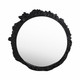 EV20880#35" Eron Metal Wall Mirror, Black
