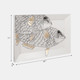 70394#71x47 Hand Painted Keep Swimming, White/black