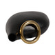 EV20896-01#14" Rouen Small Black Vase With Ring