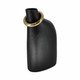 EV20896-02#18" Rouen Large Black Vase With Ring