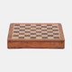20911#10" Acacia Wood Magnetic Chess Set, Natural
