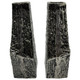 EV20942#S/2 8" Whittier Metal Flower Vase Bookends