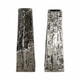 EV20942#S/2 8" Whittier Metal Flower Vase Bookends